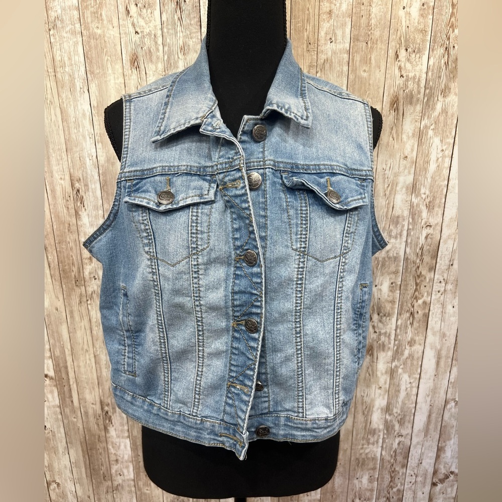 Earl Jeans‎ Light Blue Denim Vest
